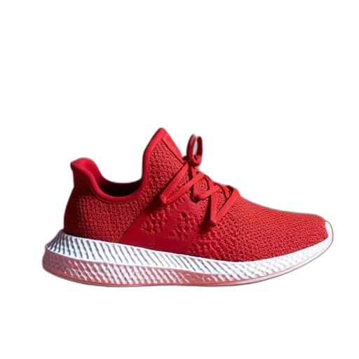 shoes, 3d render, red, adidas transparent PNG cut-out