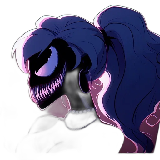 mask, creature, hair, face transparent PNG cut-out