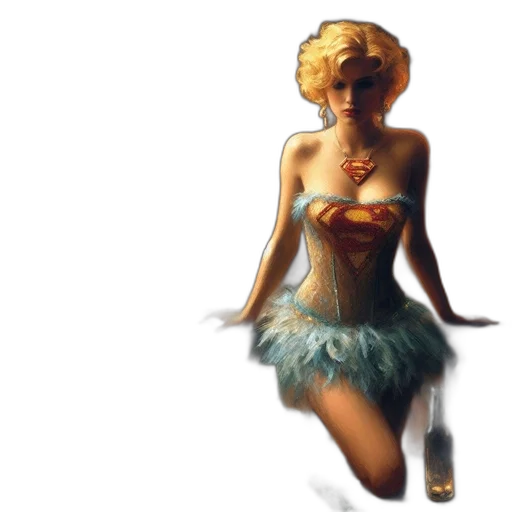 dress, fantasy art, concept art, 3d render transparent PNG cut-out