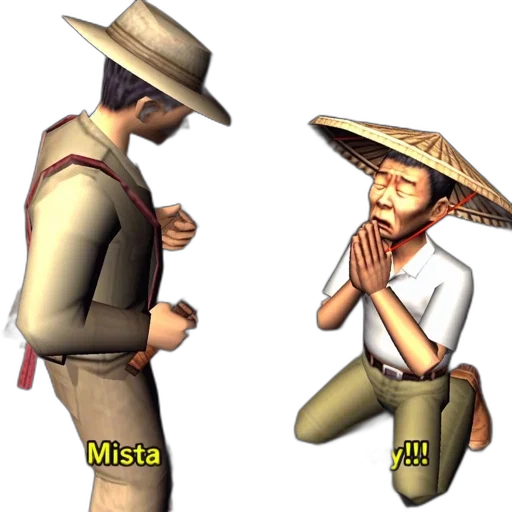 staff, hat, mask, 3d render transparent PNG cut-out