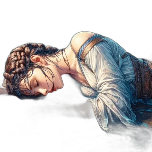 watercolor, concept art, fantasy art, photorealistic transparent PNG cut-out