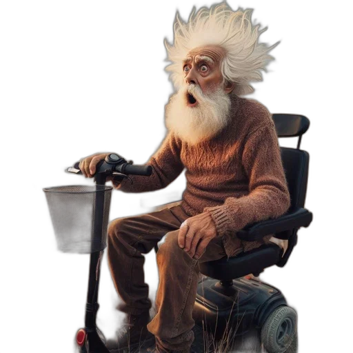 staff, hair, creature, robot transparent PNG cut-out