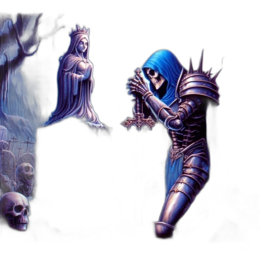 concept art, fantasy art, comic book art, pixel art transparent PNG cut-out