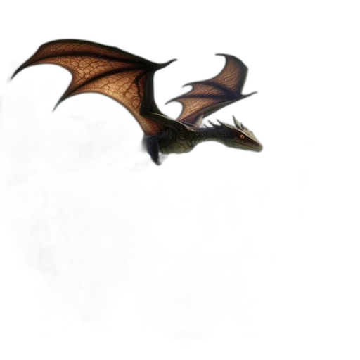 dragon, creature, animal, staff transparent PNG cut-out