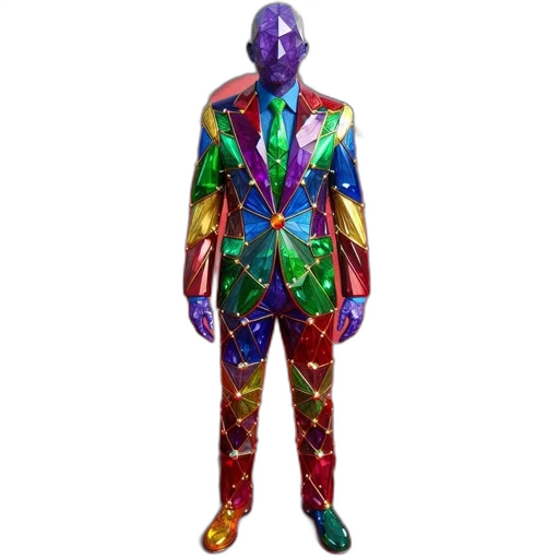 jacket, 3d render, colorful, person transparent PNG cut-out
