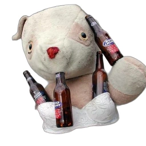 bottle, 3d render, large, stuffed transparent PNG cut-out