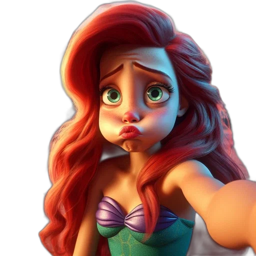 face, 3d render, cartoon, concept art transparent PNG cut-out