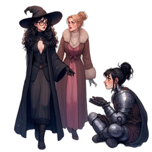 concept art, fantasy art, pixel art, comic book art transparent PNG cut-out