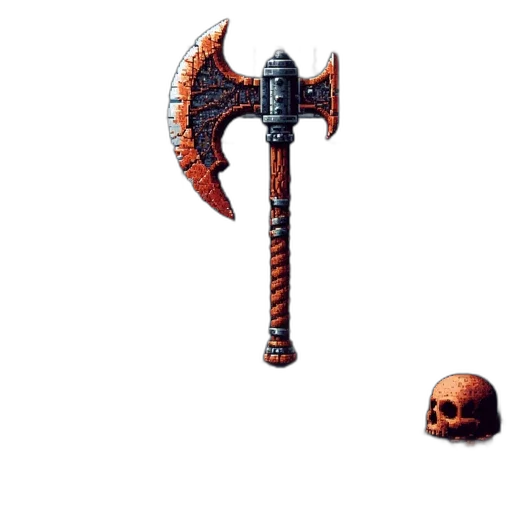 weapon, sword, staff, pixel art transparent PNG cut-out