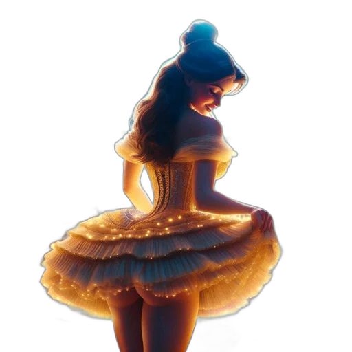 dress, crown, hat, staff transparent PNG cut-out