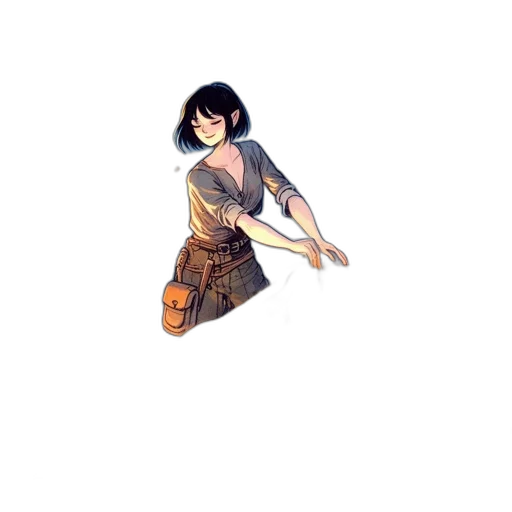staff, sword, weapon, dress transparent PNG cut-out