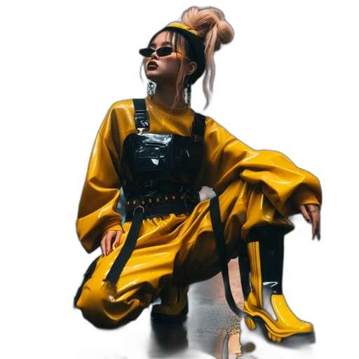 jacket, dress, shoes, concept art transparent PNG cut-out