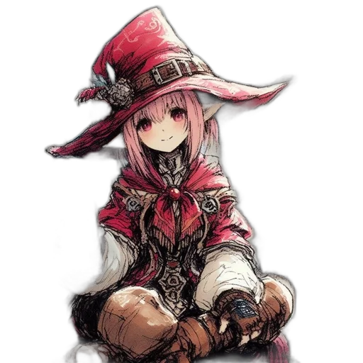 hat, staff, weapon, dragon transparent PNG cut-out