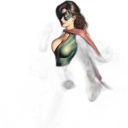 dress, comic book art, concept art, fantasy art transparent PNG cut-out