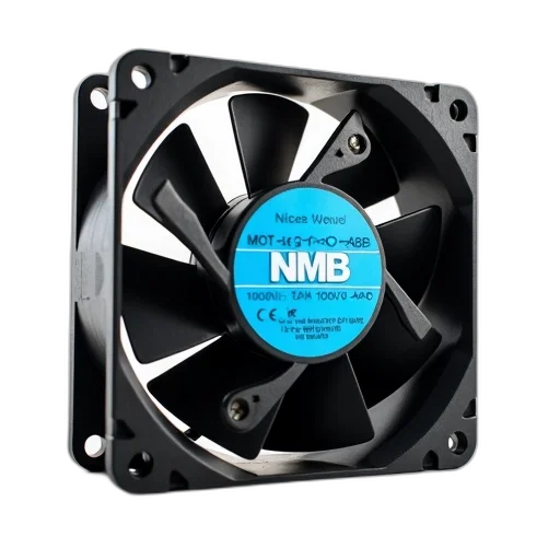3d render, black, computer, fan transparent PNG cut-out