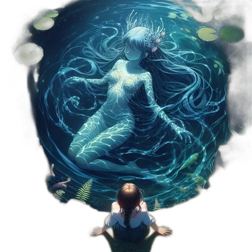 creature, dress, fantasy art, concept art transparent PNG cut-out