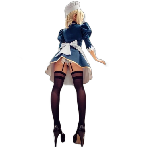 dress, staff, robot, concept art transparent PNG cut-out