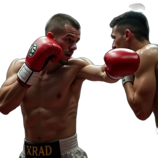 man, hitting, punching, mitt transparent PNG cut-out
