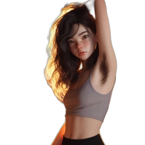 dress, hair, jacket, hat transparent PNG cut-out