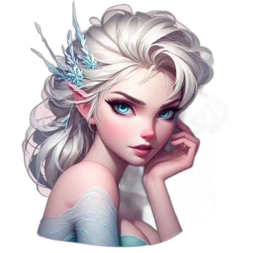 face, crown, jewelry, dress transparent PNG cut-out