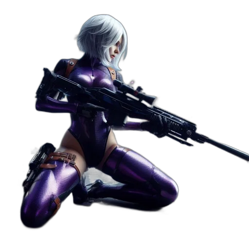 weapon, robot, concept art, cyberpunk transparent PNG cut-out