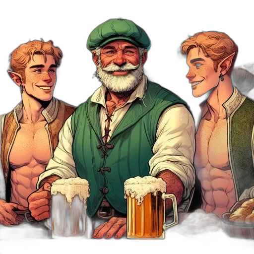 fantasy art, comic book art, concept art, pixel art transparent PNG cut-out