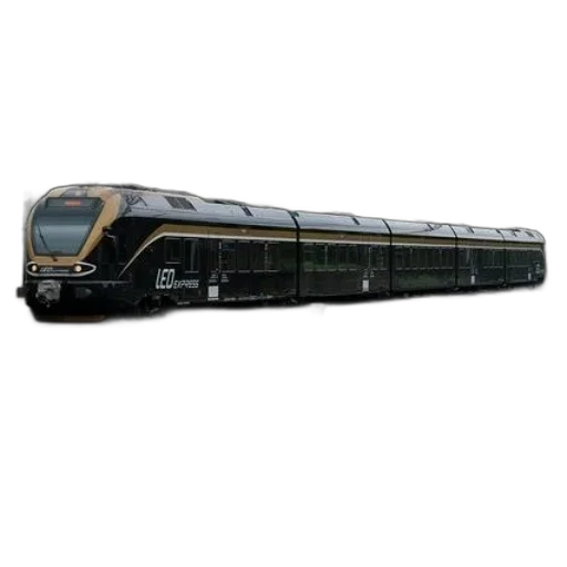 3d render, photorealistic, black, train transparent PNG cut-out