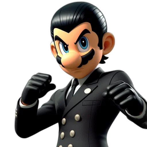 staff, face, 3d render, concept art transparent PNG cut-out