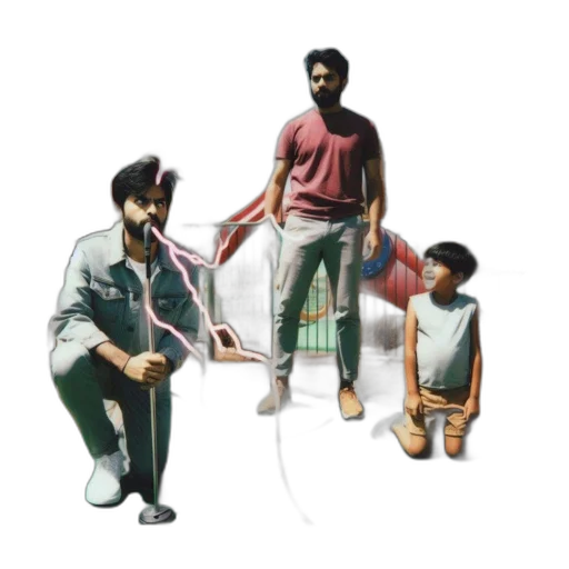 jacket, umbrella, concept art, 3d render transparent PNG cut-out