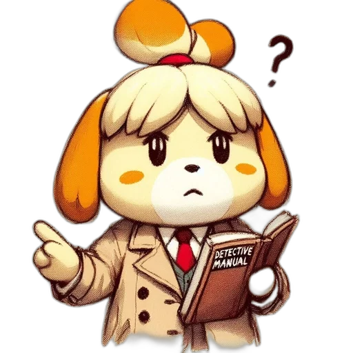 staff, jacket, animal, pixel art transparent PNG cut-out