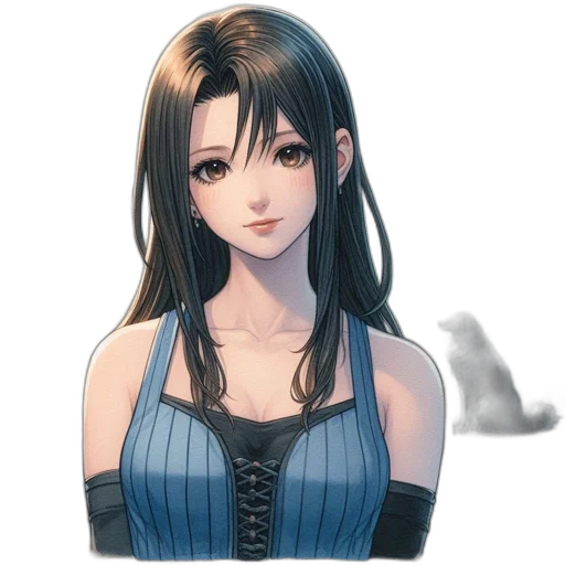 dress, face, staff, concept art transparent PNG cut-out
