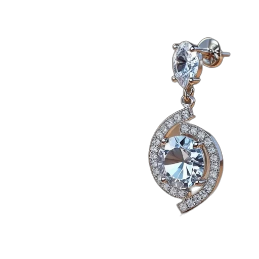 jewelry, crown, crystal, earring transparent PNG cut-out
