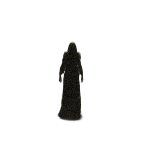 dress, creature, staff, robot transparent PNG cut-out
