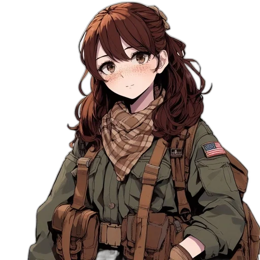 jacket, staff, weapon, face transparent PNG cut-out
