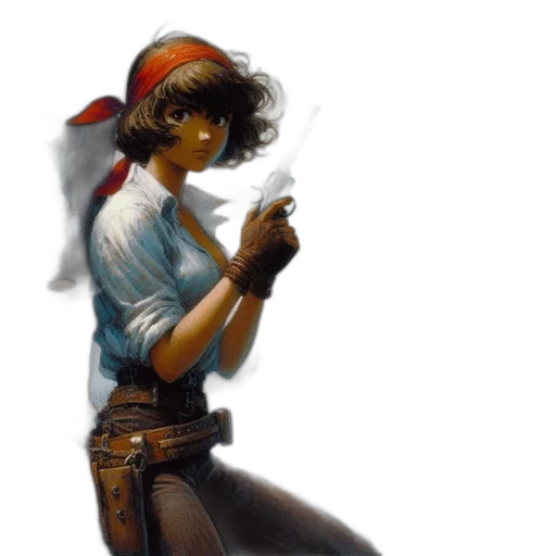 staff, weapon, face, robot transparent PNG cut-out