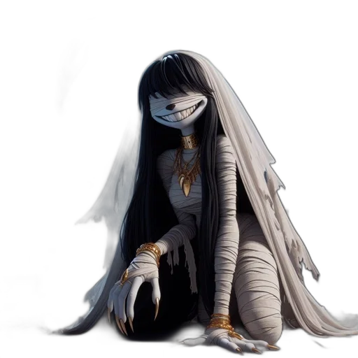 mask, creature, dress, jewelry transparent PNG cut-out