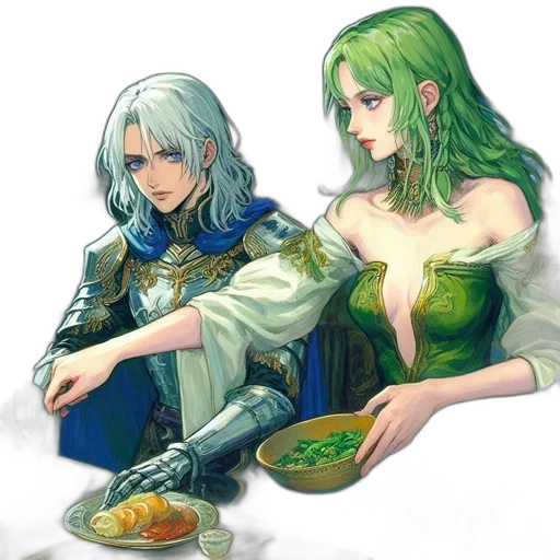 food, sword, jewelry, fantasy art transparent PNG cut-out