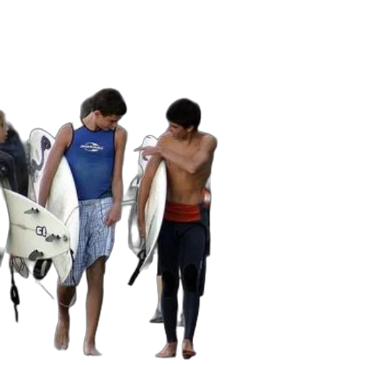 underwater, beach, group, surfers transparent PNG cut-out
