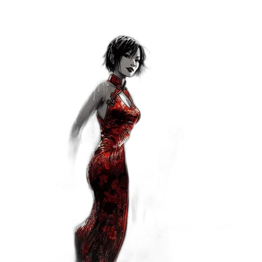 dress, concept art, photorealistic, comic book art transparent PNG cut-out