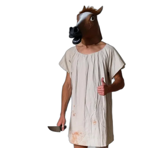 dress, animal, mask, creature transparent PNG cut-out