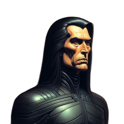 face, mask, comic book art, concept art transparent PNG cut-out