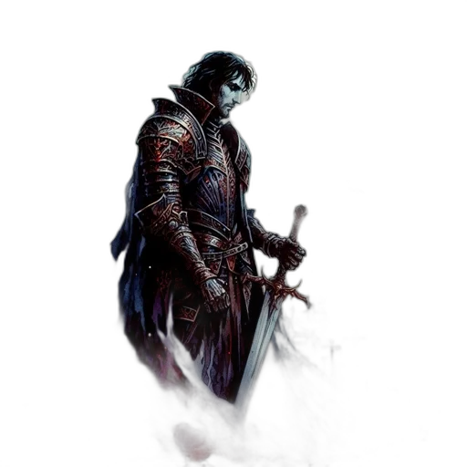 sword, staff, weapon, fantasy art transparent PNG cut-out