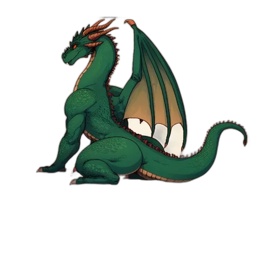 dragon, animal, staff, creature transparent PNG cut-out