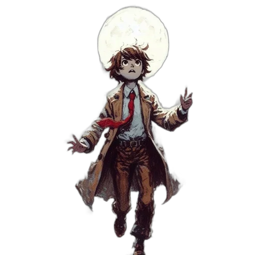 staff, jacket, concept art, comic book art transparent PNG cut-out