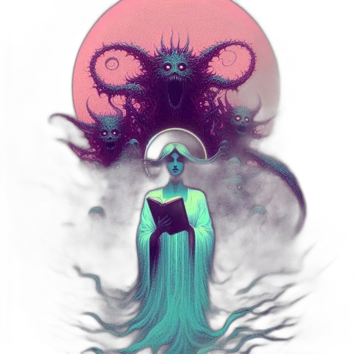 creature, dress, mask, crown transparent PNG cut-out