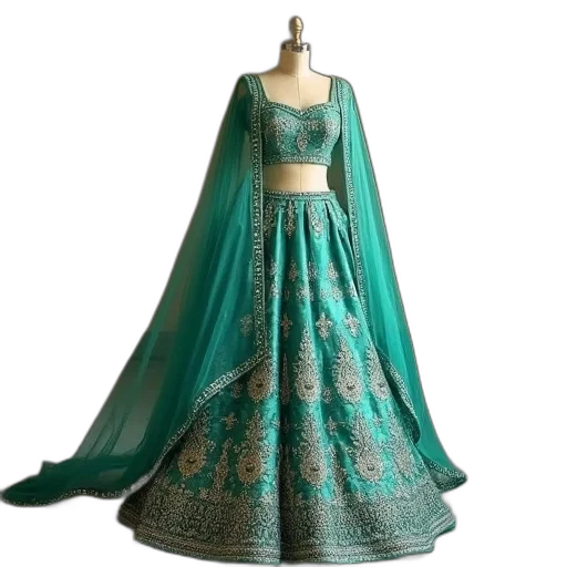 dress, green, blue, image transparent PNG cut-out