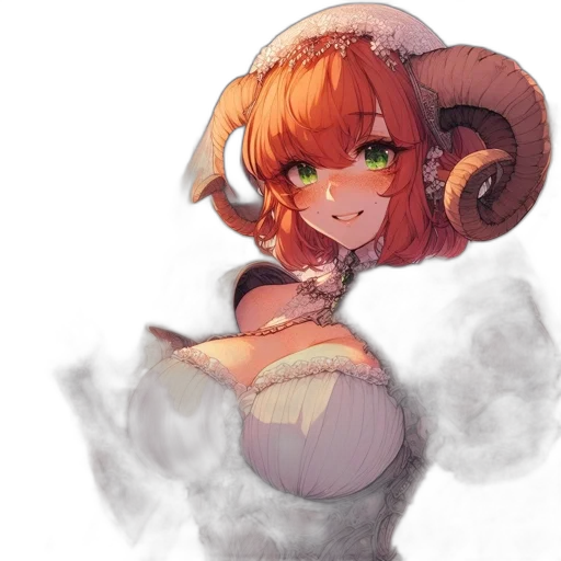 dress, hat, staff, weapon transparent PNG cut-out