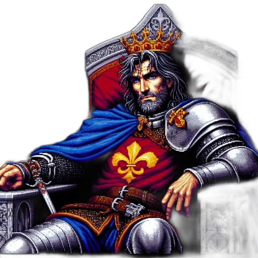 crown, sword, staff, face transparent PNG cut-out