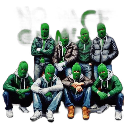 mask, jacket, concept art, comic book art transparent PNG cut-out