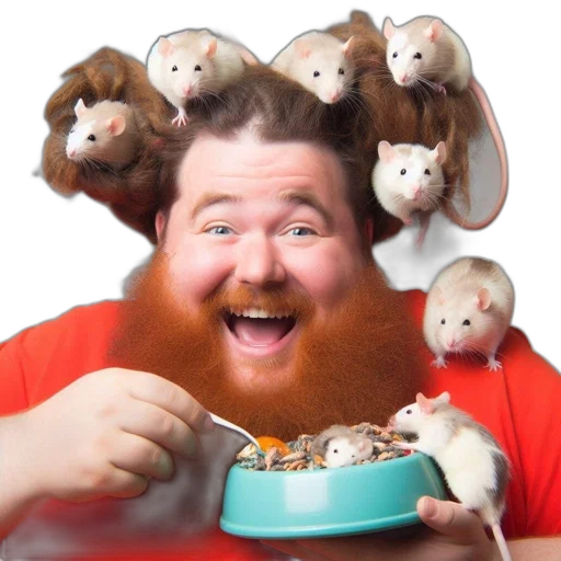 hair, food, creature, animal transparent PNG cut-out